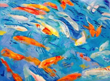 Fish Aquarium Painting - seabed fishes